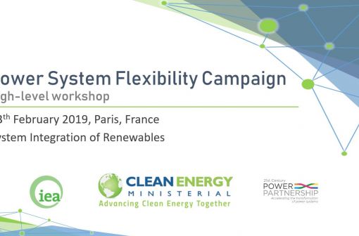 Registration now open for the Expert Workshop on Power System Flexibility