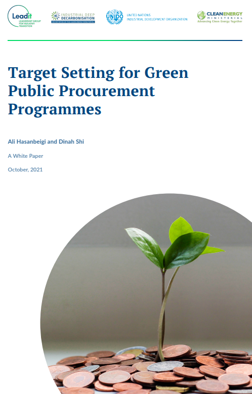 Target setting for green public procurement programmes