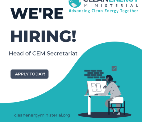 NOW HIRING: New Head of CEM Secretariat