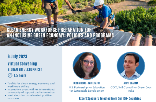 Clean Energy Workforce Preparation for An Inclusive Green Economy: Policies and Programs