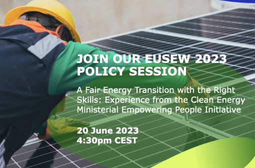 A Fair Energy Transition with the Right Skills: Experience from the Clean Energy Ministerial Empowering People Initiative