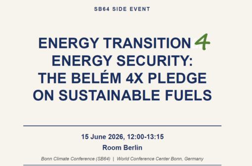 Energy Transition for Energy Security: The Belém 4X Pledge on Sustainable Fuels