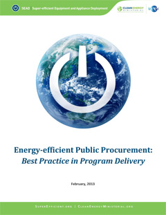 thumbnail cover of report titled Energy Efficient Public Procurement: Best Practice in Program Delivery